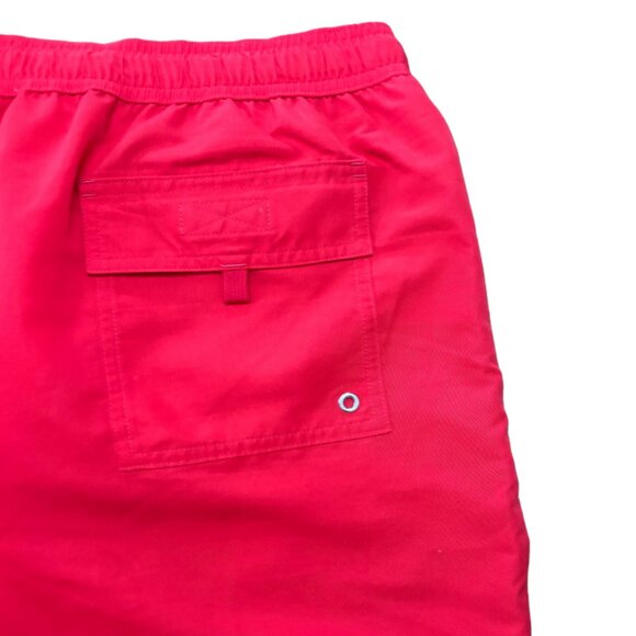Burberry Men's Logo Detail Swim Shorts Bright Red Size L - Picture 6 of 8
